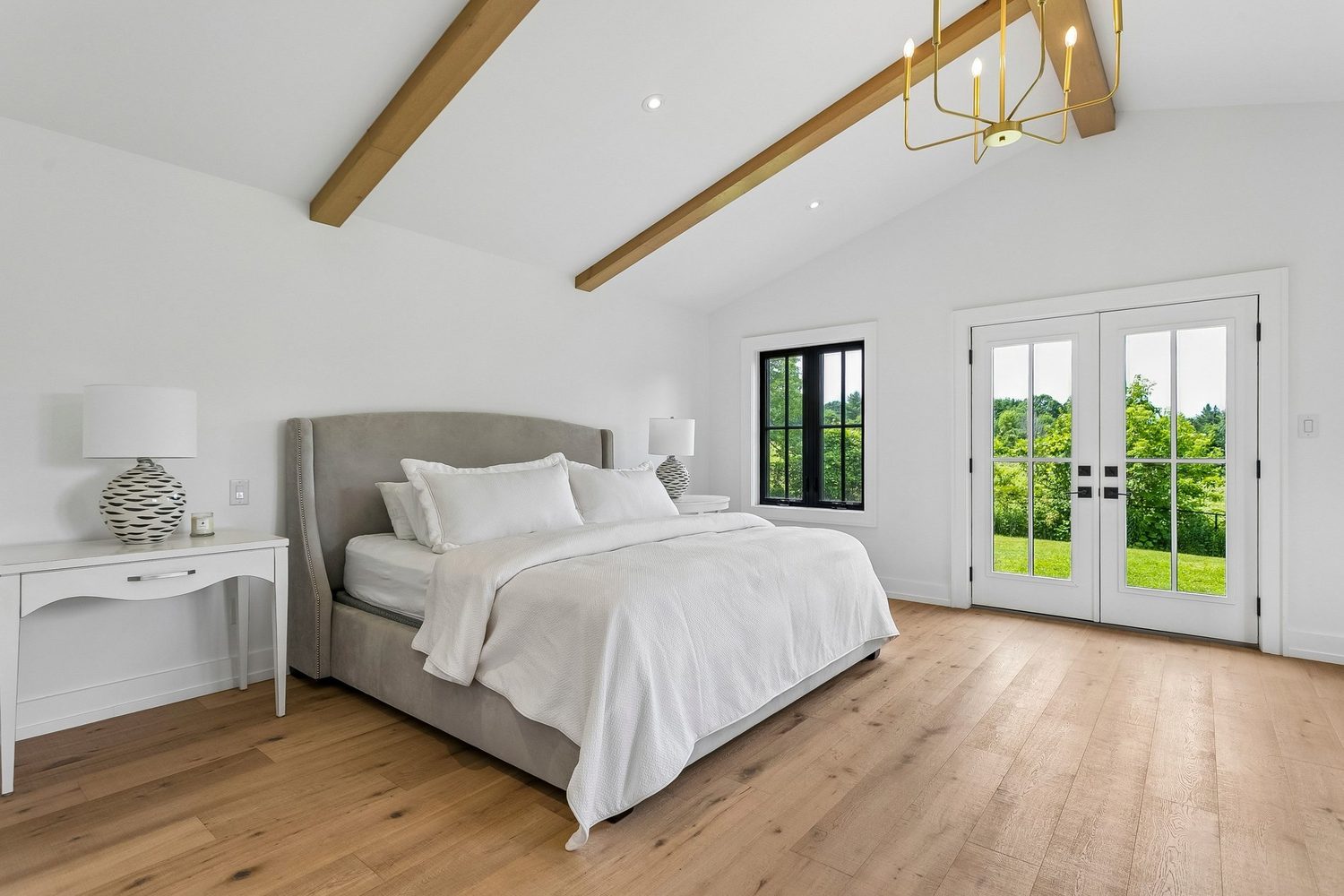 Light-filled interior of a Burlington home